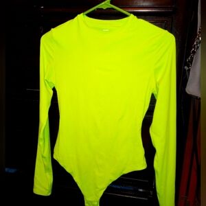 SKIMS size medium lime green bodysuit